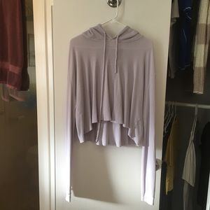 Cropped Purple Hoodie